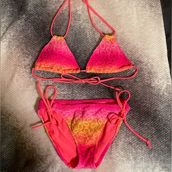 PINK Victoria's Secret Other - VS Pink Neon Adjustable Bikini Set